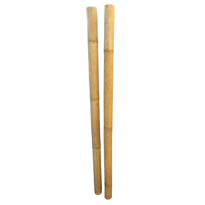 Tige bambou déco jaune diamètre 6 / 8 cm