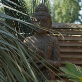 Statues de jardin et bassins ambiance d'Asie