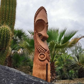 Statues de jardin et Totem en bois ambiance d'Océanie - Tiki